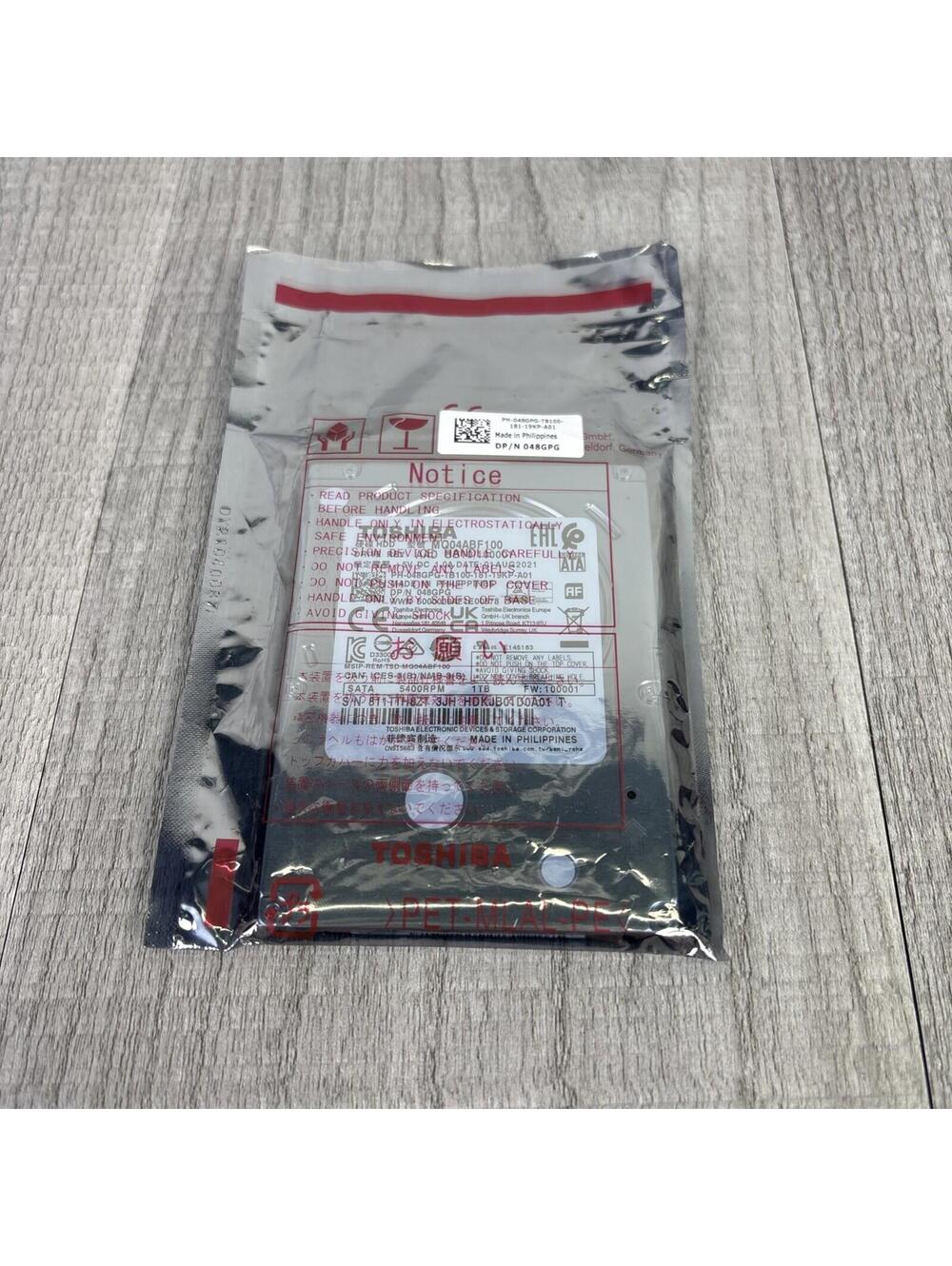 Toshiba MQ04ABF100 2.5in 1TB SATA III 5400 RPM Internal Hard Drive